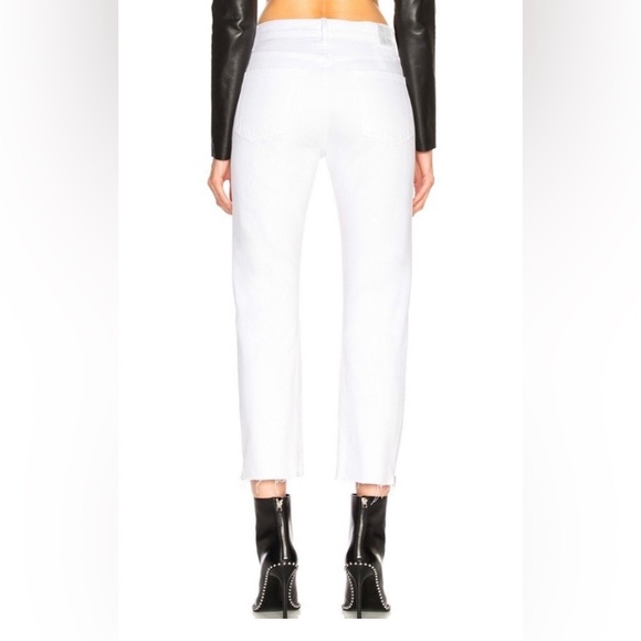 New JEAN ATELIER WHITE CROPPED JEANS, Size 24 - Picture 5 of 12